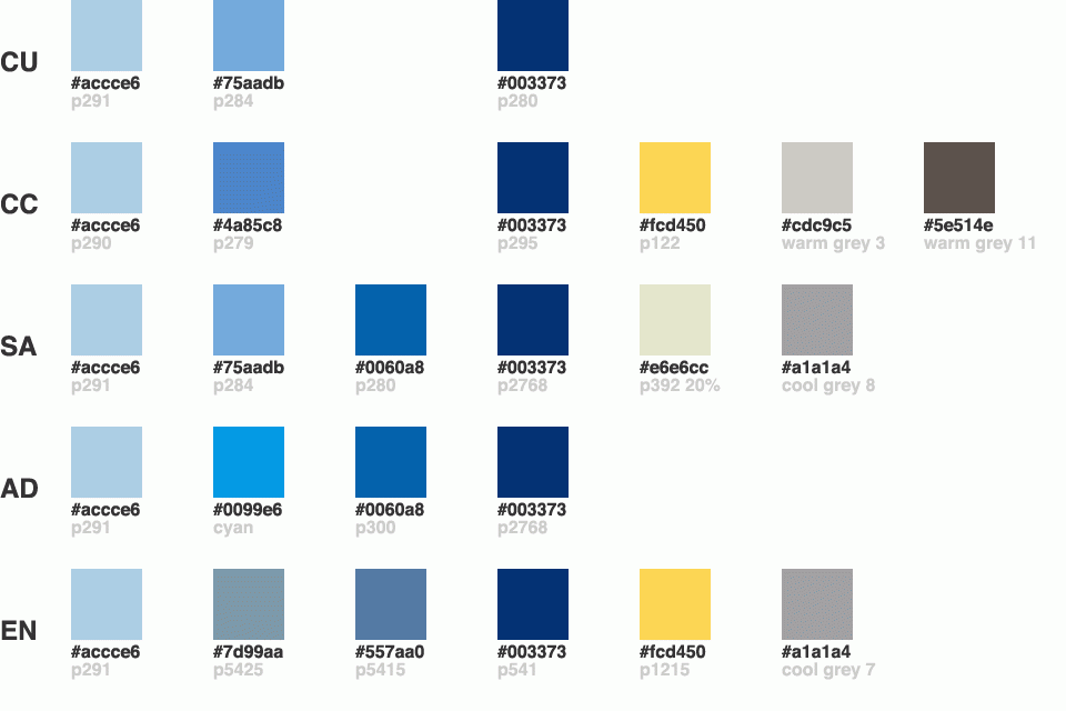 Columbia Paint Colors Chart
